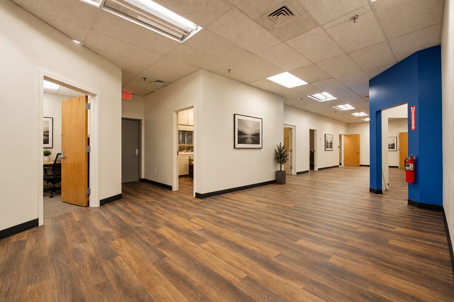 Converted warehouse office space